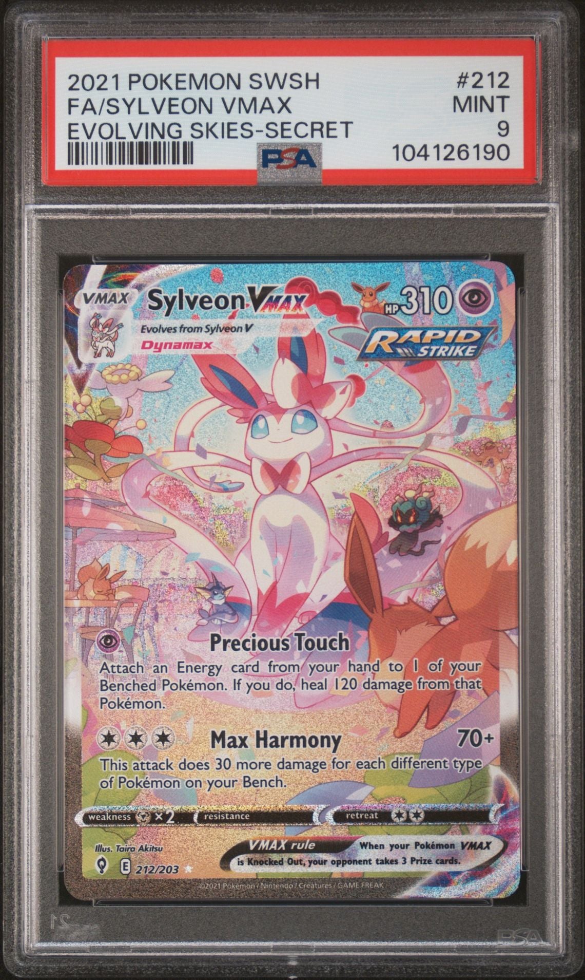 PSA 9 - Sylveon VMAX - Evolving Skies