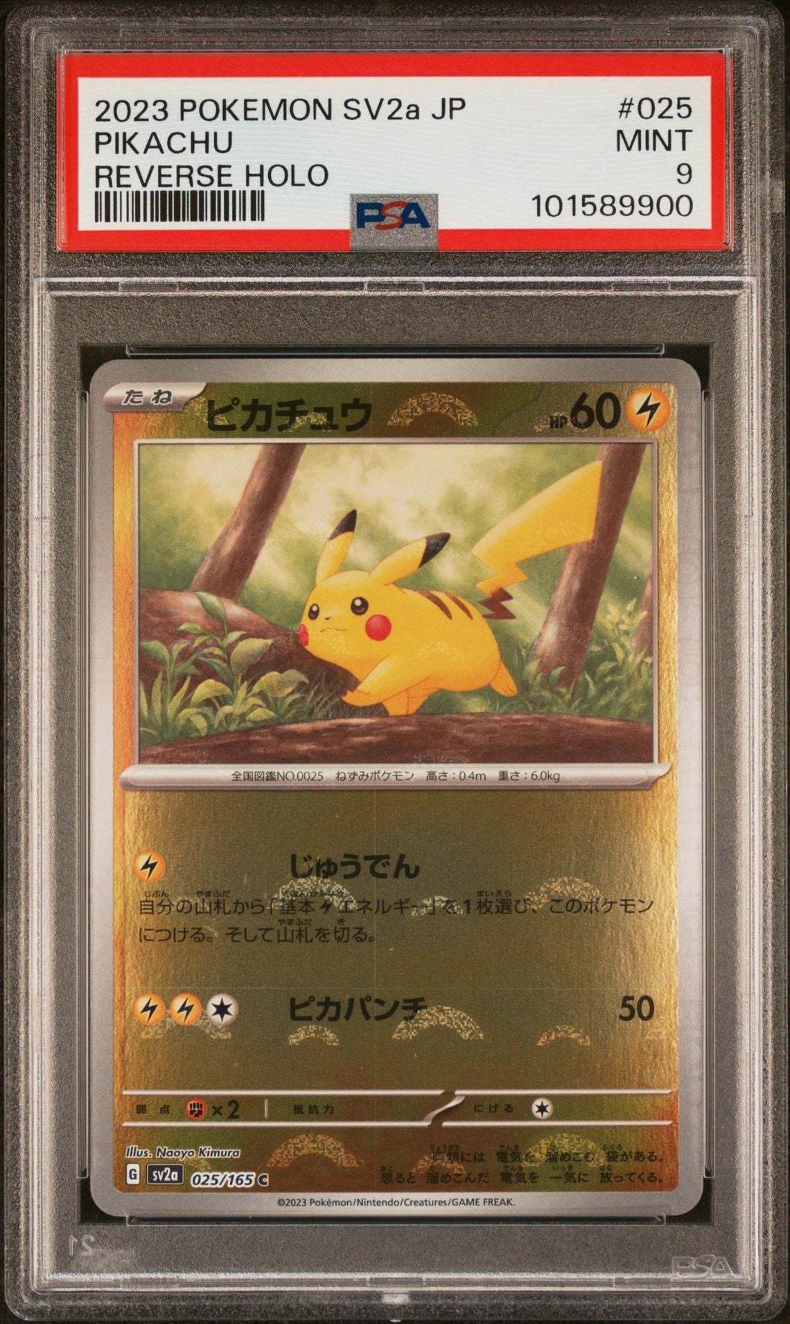 PSA 9 - Pikachu - Pokemon 151 Japanese