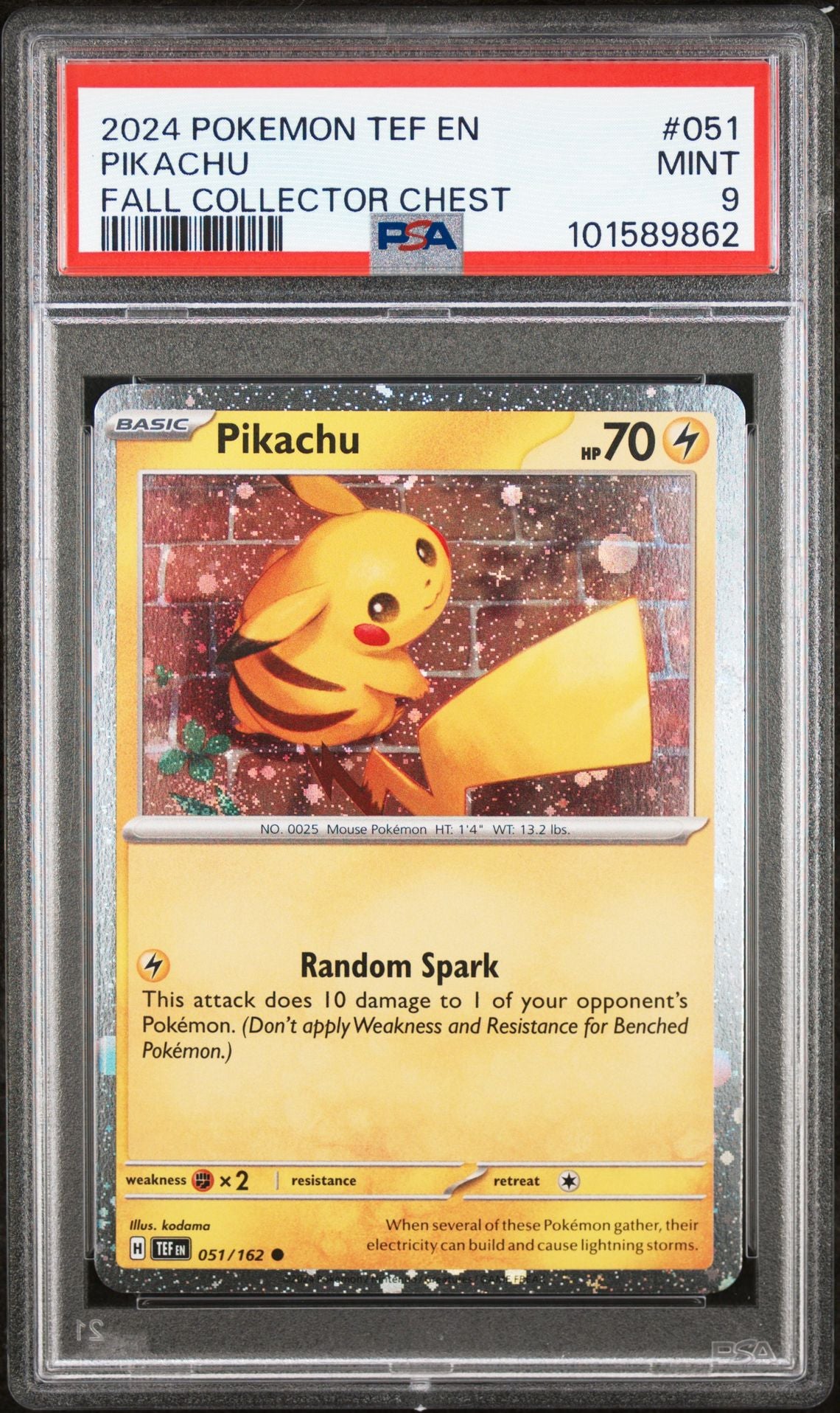 PSA 9 - Pikachu - 2024 Fall Collector Chest