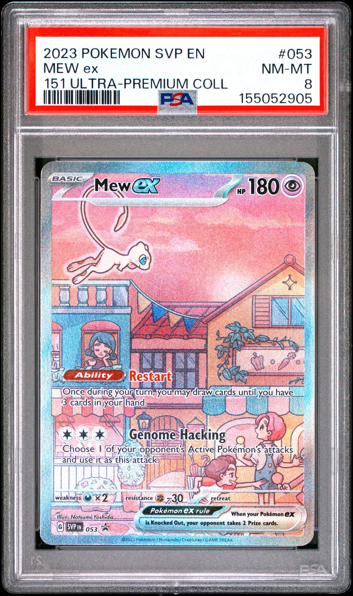 Psa 8 - Mew EX 053 - BLACK STAR PROMO - ULTRA-PREMIUM COLLECTION