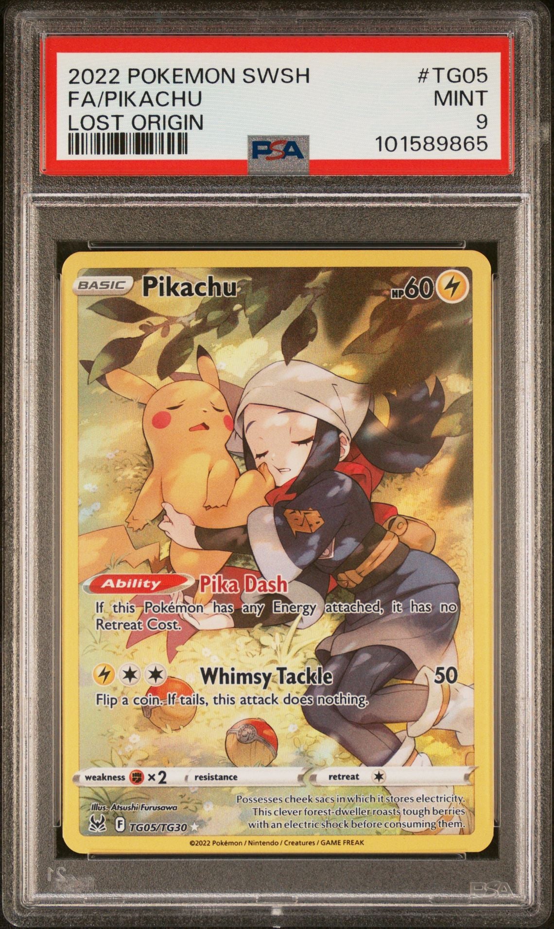 PSA 9 - Pikachu - Lost Origin