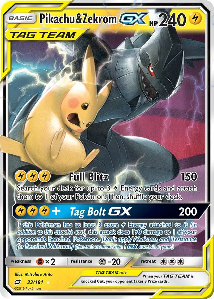 Pikachu & Zekrom GX - Team Up