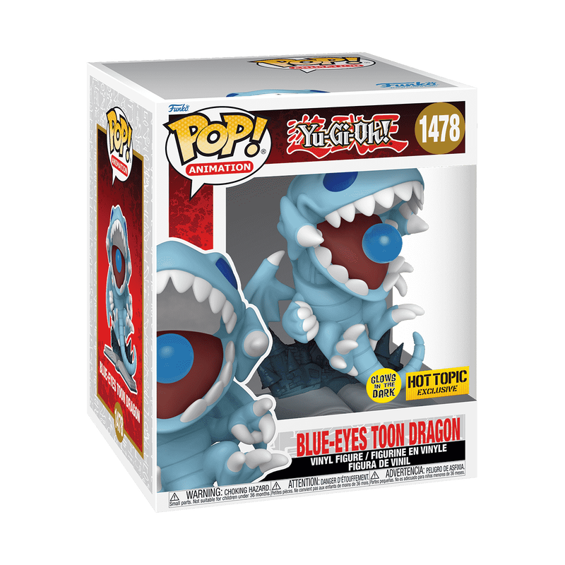 Funko Pop! Blue Eyes Toon Dragon - Hot Topic Exclusive - Glow in the Dark
